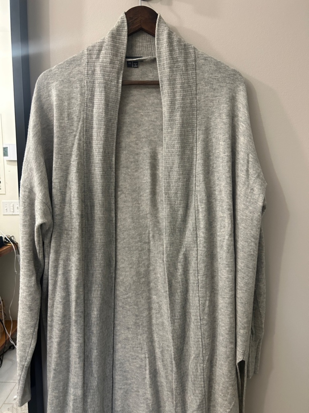 Vince Wool/Cashmere lightweight open long cardigan / duster / coatigan